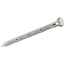 Boite de 10 unités de clou à tête plate cannelée en acier 3,5x45mm Fadix