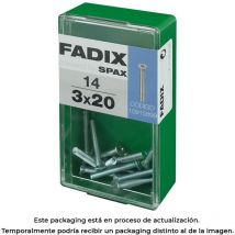 CAJA S 14 uds. TORNILLO METRICA CP 1M 3x20mm FADIX