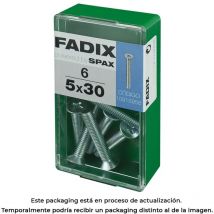 CAJA S 6 uds. TORNILLO METRICA CP M 5x30mm FADIX