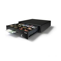 Safescan - LD-4141 Cajón portamonedas uso ocasional para el efectivo - Caja registradora con 4 apartados para billetes y 8 para monedas - Caja dinero