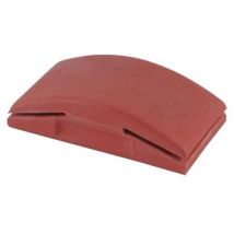 Eponge abrasive et cale à poncer – Tampon en caoutchouc 125x70 mm – Matériau cible, Grain