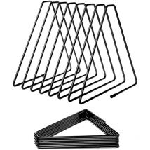 Cale Livre en Métal, Porte Magazine Metal, Porte-Revues Porte-Disques, pour Livres et Documents dans Études, Bureaux et Chambres (Noir)