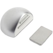 Cale-porte aimanté adhésif avec finition chrome mat. Dimensions: 51x39x26 mm - talla