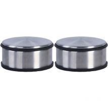 Cale-porte rond en acier inoxydable (Lot de 2)