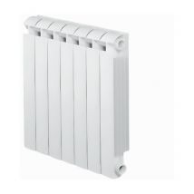Global - Radiador de calefacción central de 7 elementos klass 800 de fundición de aluminio blanco 1134W