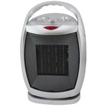Bilake - Calefactor cerámico 1500W pequeño Calefactor bajo consumo Calefactor cerámico bajo consumo Calefactor vertical giratorio