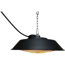 Stufa Elettrica Infrarossi Alogena 1500W per Interni e Esterni Kekai Standard Design a Soffitto 42,5x42,5x12 cm