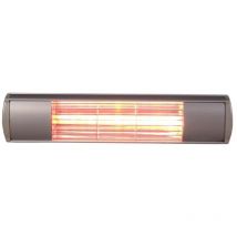 Stufa Elettrica da Parete Kekai Golden Tube 53,5x16x11,5 cm a Infrarossi Alogena 1500W per Interni e Esterni