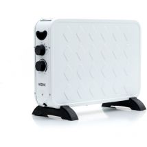 Kekai - Stufa Elettrica per Interni 2000W Slim 58,5x25x40,8 cm con Termostato e 3 Livelli di Potenza