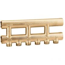 Collettore complanare fuso monolaterale 6+6 derivazioni Caleffi 357506 3/4" - 6+6
