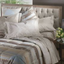 Completo Lenzuola Letto Aurora Caleffi Matrimoniale - Tortora