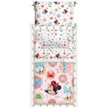 Copriletto Trapuntato lettino con paracolpi Baby Minnie Calefffi - Multicolor