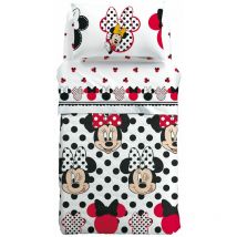 Copriletto Trapuntato Minnie Pois letto Singolo - Multicolor