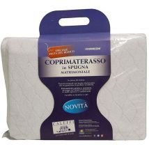 Caleffi 11630, Spugna Coprimaterasso Jersey per Matrimoniale Letto, Taglia Unica