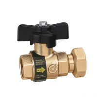 Valvola a sfera con ritegno incorporato ballstop 3/4' f calotta 3/4'F Caleffi 333500 3/4'F calotta x 3/4'F