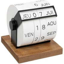 Calendrier Be vintage 15x15,5cm bois Atmosphera Créateur D'intérieur