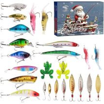 Qiyao - Calendrier de l'Avent 2024 - Calendrier de l'Avent 2024 - Leurre de pêche - Calendrier de l'Avent 2024 - Avec leurres de pêche