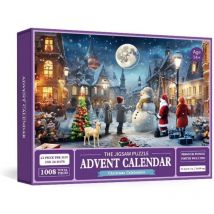 Ugreat - Calendrier de l'Avent 2024 Puzzles de Noël Puzzle de la nuit de Noël 24 pièces Puzzles de 1008 pièces pour adultes, adolescents, enfants