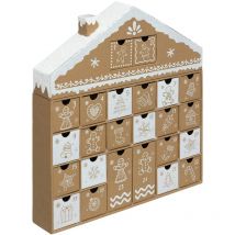 Calendrier de l'Avent en forme de maison, 38 x 41 cm
