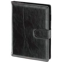 Calendrier hebdomadaire A4 noir avec insert remplaçable, fermoir magnétique 34B