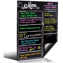 Mezheng - Calendrier Magnétique 16'X12' 7 Jours Pour Réfrigérateur Et Liste D'Épicerie Magnétique Pour Réfrigérateur. Calendrier Effaçable à Sec Pour