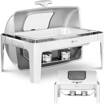 Royal Catering - Calentador de alimentos de mesa para pasta con tapa RollTop con ventana gn 1/1 8,5 l