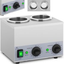 Calentador de salsas con calentamiento - 2 x 1 l - panel de control en la parte