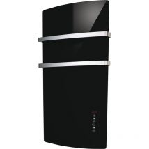 Radialight - Secatoallas eléctrico en vidrio negro Deva GLANER02 Negro