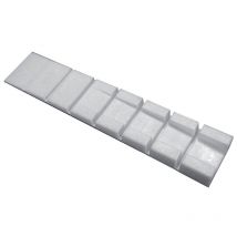 Prunier - Cales d'épaisseur prédécoupées 100x20x8mm coloris blanc livrées en boite de 100 pièces