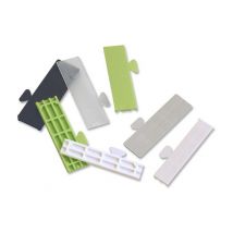 Cales vitrage panachees lrg.24mm l.80mm ep de 1 a 5mm