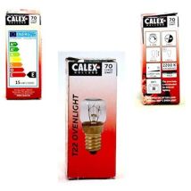 432110 Lampadina Da Forno 300°c 240v 15w E14 Trasparente T22 - Calex