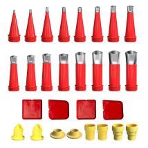 Coocheer - Calfeutrage Buse Applicateur Réutilisable,Trousse à outils universelle de buse en caoutchouc intégrée, Universel Kit D'outils De Buse En