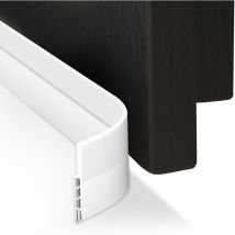 Calfeutrer Bas de Porte, 100 x 4.5CM Bande d'Etanchéité en Silicone, Souple Isolant Phonique Thermique Bas de Porte Adhési, Anti - Bruit - Poussière