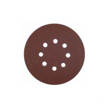 KE.RR125.120 - Boîte de 50 disques de 125 mm de papier autocollant ao (8 trous, grain 120) - Calflex