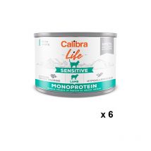 Calibra - cat life lata sensitive cordero 6X200GR