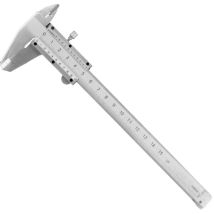 Fitags - Calibre de precisión de 150 mm de acero inoxidable – Calibre de precisión – Herramienta de medición digital con regla de acero de 15 cm y
