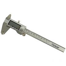 Hoteche - calibre digital 150 mm acero de bateria , -Calibre digital de 150mmGran pantallaMedición interna y externaIncluye bateria de 1.5VCaja con