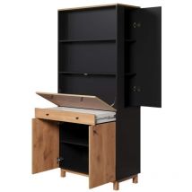 Trendteam - calicosy - Bureau avec rangements multifonctions H175 cm - Solution