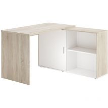 Calicosy - Bureau d'Angle Modulable avec Étagères de Rangement - Valley