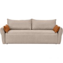 Calicosy - Canapé convertible 3 places avec coffre et surmatelas L238 cm - lagos