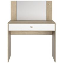 Calicosy - Coiffeuse avec 1 tiroir de rangement L94 cm - makeup