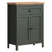 Trendteam - Stanton commode vert, chêne décor.