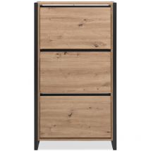 Schuhschrank mit 3 Klappen L70 cm - DENVER