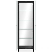 Calicosy - Vitrine 1 Porte et 4 Étagères en verre L62 x H189 cm - albi