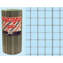 California Carré Maille Maille Galvanisée Électro-Soudée 12x25 1,50 Rt.10mt H.60