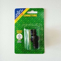 California Connettore a 1 Via per Raccordi Tubo Giardino – Compatibile con Tubo Φ 1/2 - 5/8 - 3/4 – Raccordi Rapidi