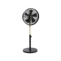 Farelek - california Noir & Bois - Ventilateur sur pied Ø40cm 50W oscillant