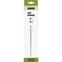 Zelthering für harte Böden – 10 Stück – verzinkter Stahl – 23 cm – 6 mm