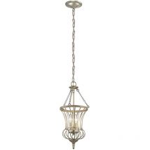 Hängeleuchte Pendellampe Deckenleuchte Sterling-Gold h 50,2 cm Esszimmerlampe