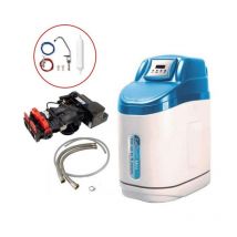 Calmag Calsoft Mini Meter Controlled Water Softener 22mm Installation Kit + Tap